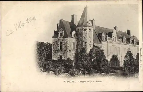 Ak Andigné Maine-et-Loire, Chateau de Saint Henis