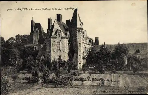 Ak Andigne Maine et Loire, Le vieux Chateau de Saint Henis