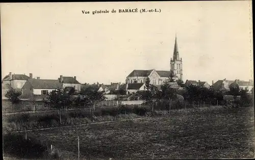 Ak Barace Maine et Loire, Vue generale