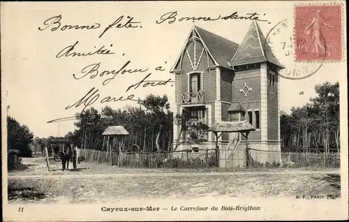 Ak Cayeux sur Mer Somme, Le Carrefour du Bois Brighton