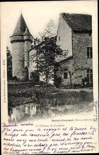 Ak Saint Coutant Deux Sèvres, Le Chateau de Germain