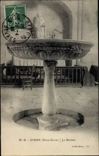 Ak Oiron Deux Sèvres, Le Benitier