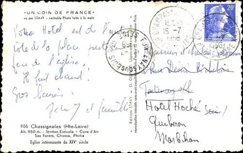 Ak Chassignolles Haute Loire, L'Eglise