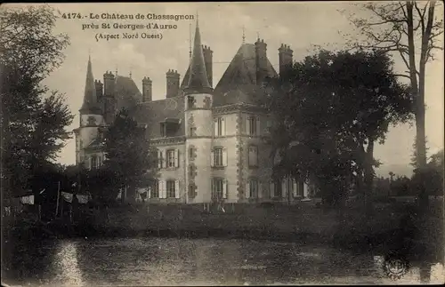 Ak Saint Georges d'Aurac Haute Loire, Le Chateau de Chassagnon