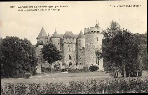 Ak Brioude Haute Loire, Le Chateau de Chabreuges