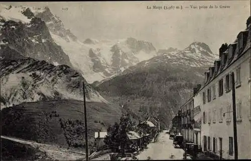 Ak Alpes de Haute Provence, Berg La Meije, Vue prise de la Grave