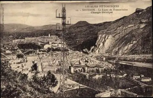 Ak Sisteron Alpes de Haute Provence, La Ligne de Transmission d'energie electrique