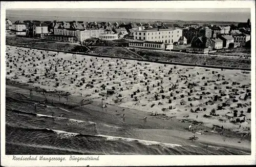 Ak Nordseebad Wangerooge in Ostfriesland, Burgenstrand