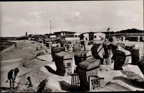 Ak Nordseebad Döse Cuxhaven, Strandleben