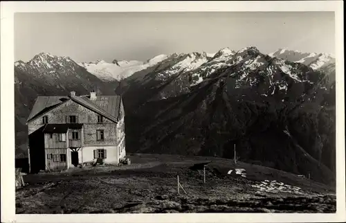 Ak Tirol, Wildkogelhaus gegen die Venedigergruppe