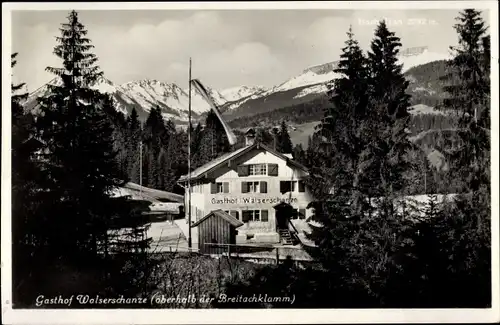 Ak Vorarlberg, Gasthof Walserschanze im kleinen Walsertal