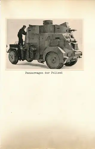 Foto Panzerwagen, Schutzpolizei