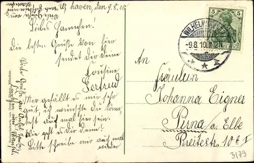 Ak Deutsches Kriegsschiff, SMS Von der Tann, Panzerkreuzer, Kaiserliche Marine