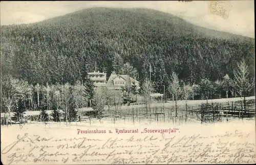 Ak Goslar am Harz, Pensionshaus und Restaurant Gosewasserfall