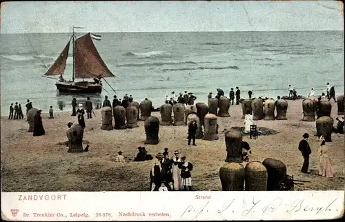 Ak Zandvoort Nordholland, Strandgezicht