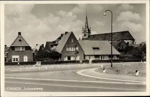 Ak Ommen Overijssel Niederlande, Julianaweg, Kirche