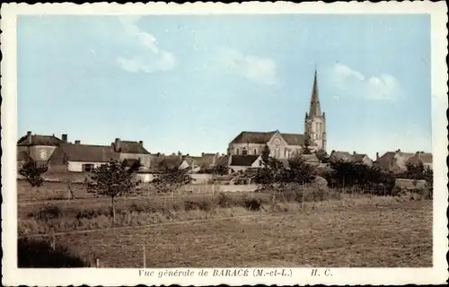 Ak Barace Maine et Loire, Vue generale