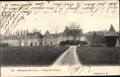 Ak Avrille Maine-et-Loire, Chateau de la Plesse