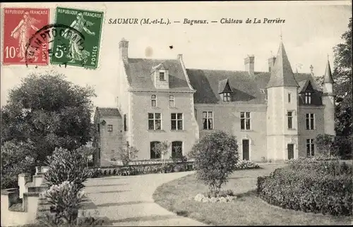 Ak Bagneux Saumur Maine et Loire, Chateau de La Perriere