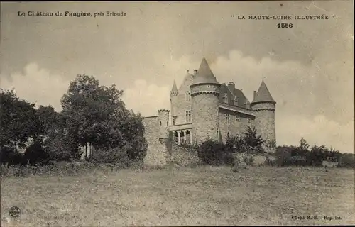 Ak Brioude Haute Loire, Le Chateau de Faugere