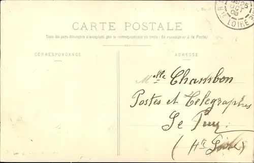 Ak Monistrol sur Loire Haute Loire, Chateau de Foltier