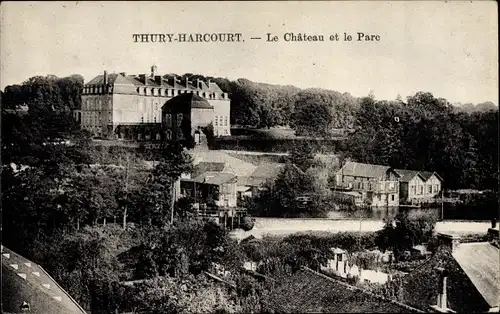 Ak Thury Harcourt Calvados, Le Chateau et le Parc