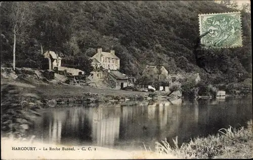 Ak Harcourt Calvados, La Roche Busnel