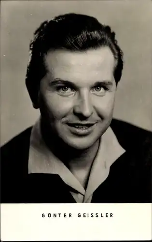 Ak Schauspieler Günter Geissler, Portrait