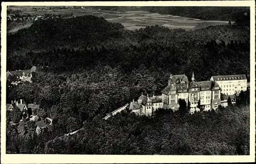 Ak Rosbach Windeck Sieg, Fliegeraufnahme, Sanatorium und Umgebung