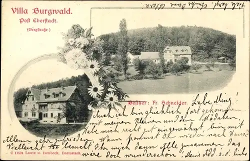 Ak Eberstadt Darmstadt in Hessen, Villa Burgwald