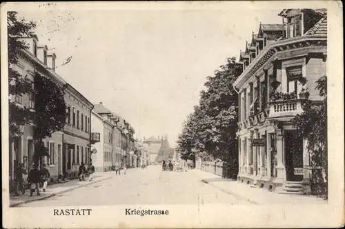 Ak Rastatt im Schwarzwald, Kriegstraße