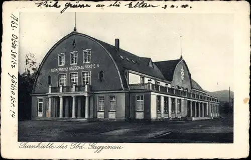 Ak Gaggenau im Murgtal Schwarzwald, Turnhalle vom Turnerbund Gaggenau 1882 eV