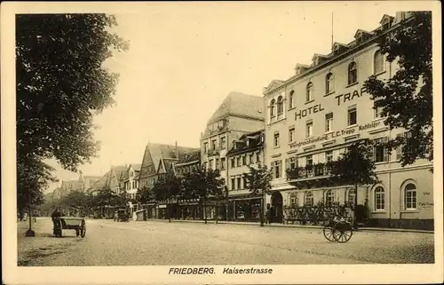 Ak Friedberg in Hessen, Hotel Trapp, Weingroßhandlung