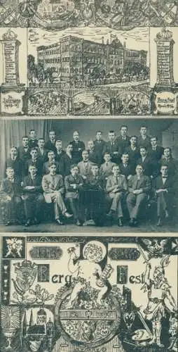 Studentika Klapp Ak Köthen, Bergfest 1916, 26. Jahrgang von 1913, Studenten, Gruppenbild