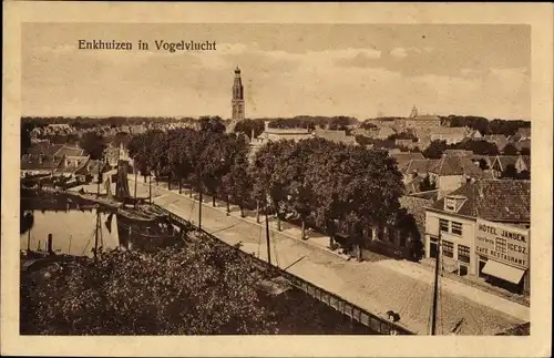 Ak Enkhuizen Nordholland Niederlande, Vogelvlucht