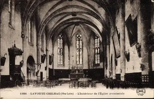 Ak Lavoûte Chilhac Haute Loire, Interieur de l'Interieur paroissiale