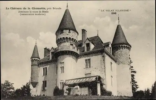 Ak Brioude Haute Loire, Le Chateau de la Chomette
