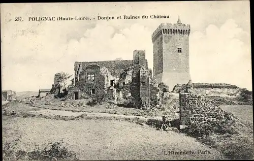 Ak Polignac Haute Loire, Donjon et Ruines du Chateau