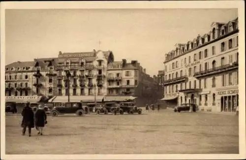 Ak Trouville Calvados, Place du Casino et les Hotels, Hotel Bellevue