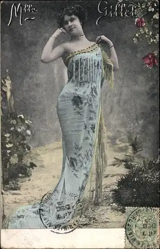 Ak Schauspielerin Mademoiselle Gillet, Portrait