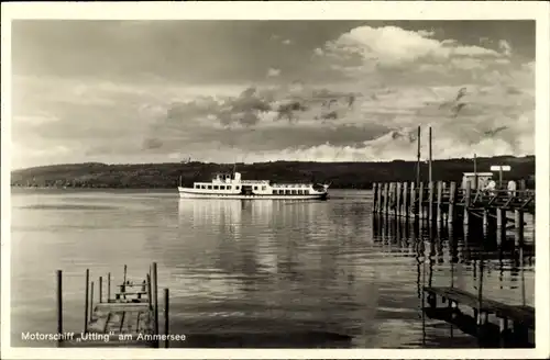 Ak Motorschiff Utting auf dem Ammersee