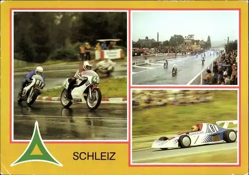 Ak Schleiz im Vogtland Thüringen, 60 Jahre Schleizer Dreieck, 50. Schleizer Dreieckrennen 1983