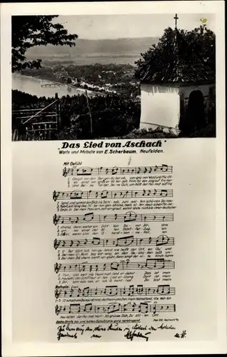 Lied Ak Aschach an der Donau Oberösterreich, Panorama, Das Lied von Aschach, E. Scherbaum
