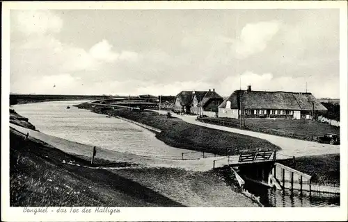 Ak Bongsiel Ockholm in Nordfriesland, Tor der Halligen