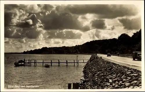 Ak Sønderhav Dänemark, Strandvej, Brücke