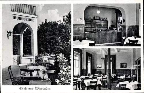 Ak Chausseehaus Wiesbaden in Hessen, Restaurant Taunusblick