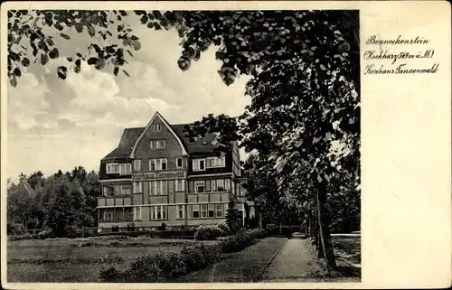 Ak Benneckenstein Oberharz, Kurhaus Tannenwald