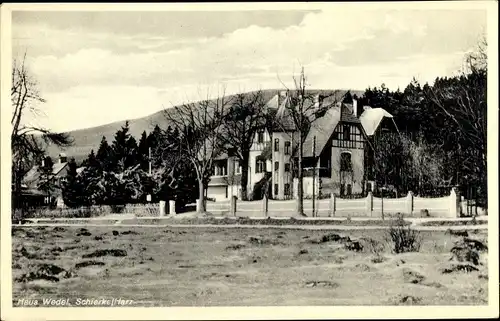 Ak Schierke Wernigerode am Harz, Haus Wedel