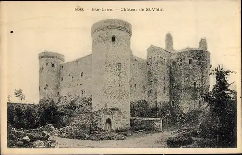 Ak Saint Vidal Haute Loire, Le Chateau