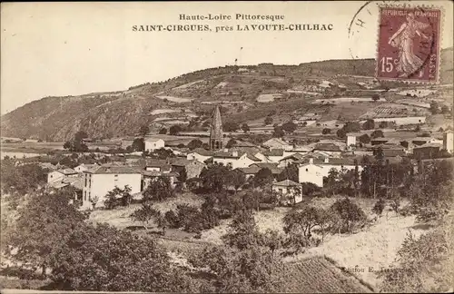 Ak Saint Cirgues Haute Loire, Vue generale